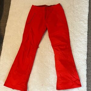 Burton Bright Red Flared Snow Ski Pants